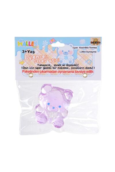 hak-iş oyuncak Purple Colored Teddy Bear Squishy - Fun Stress Relief Toy