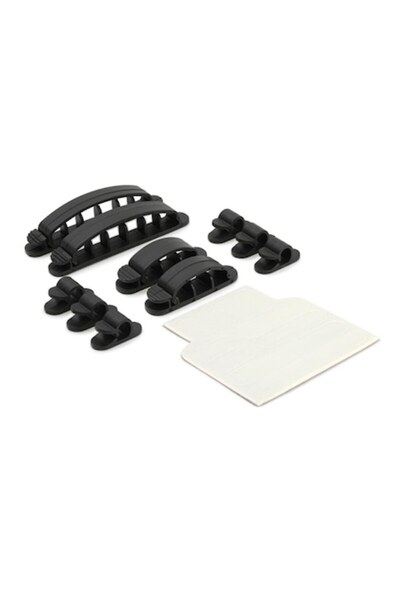 Dynavox Set de 10 cleme de cablu Blanko