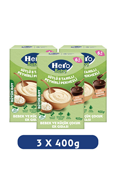 Hero Baby SÜTLÜ 8 TAHILLI PEYNİRLİ PEKMEZLİ