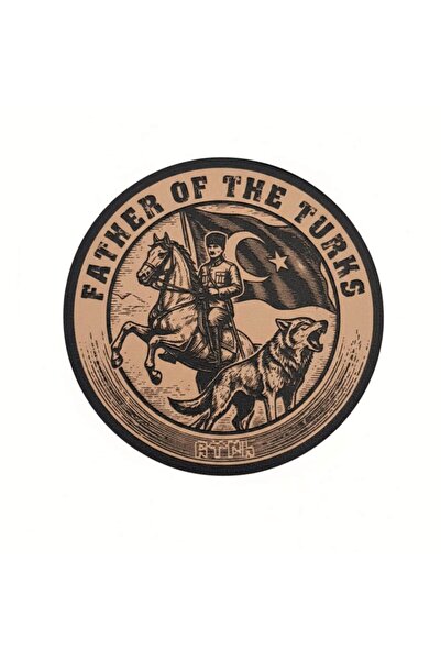 Seyhan Askeri Malzeme FATHER OF THE TURKS Atatürk Deri Peç -Ata Peç