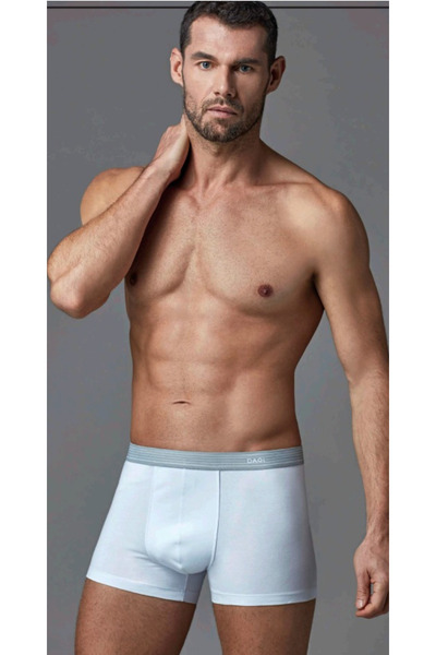 Dagi ملابس داخلية رجالية، بيضاء، 95% قطن، 5% إيلاستين، 9 قطع بوكسر