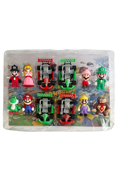 UDATOYS مجموعة ألعاب سباق سيارات سوبر ماريو مع أميرة الديناصور وسيارة الكارت