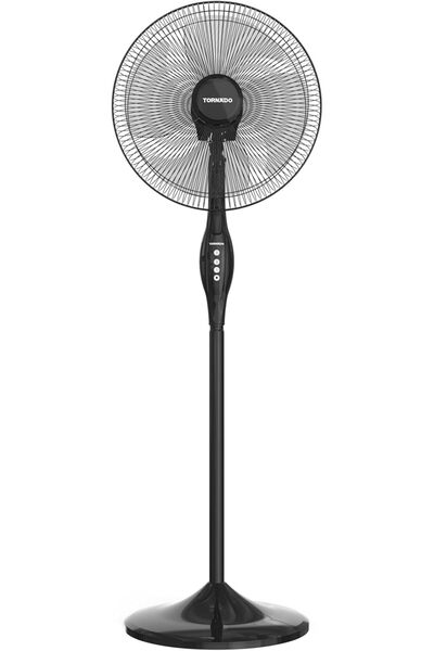 Tornado Stand Fan 16 Inch 4 Blades Black TSF-16W
