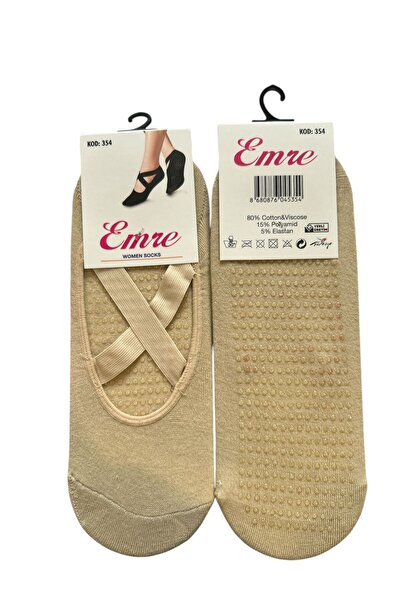 QULAT Orijinal Kadın 1 Çift Kaymaz Tabanlı Pilates Yoga Dans Bale Plates Kayd...