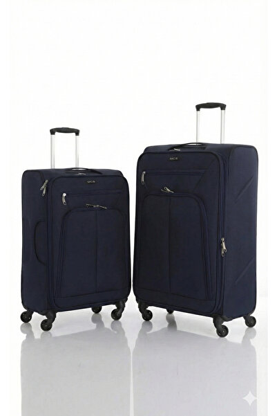 MÇS Lüx Kumaş 2'li Valiz Seti Büyük & Orta V116