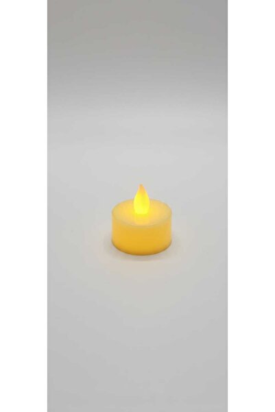 BÜYÜTEÇ KINA EVİ Beyaz Ledli Mum, 1 Adet, Tealight Mum Pilli, Özel Gün, Led Işıklı, Kutlama, Doğum Günü, Kına Gecesi