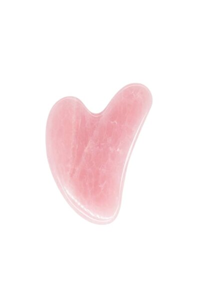 SELA Piatră de masaj Gua Sha, Sela, Cuarț, Roz 7,5 cm