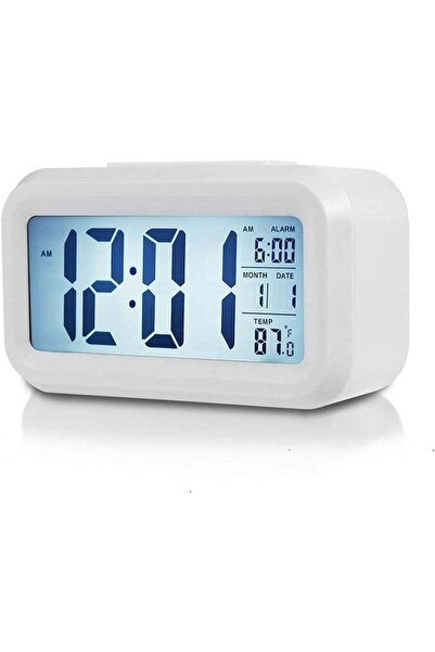 BLOOMING TIME ساعة منبه رقمية | ساعة LED مع تحكم ذكي بالإضاءة | ساعة منبه محم...