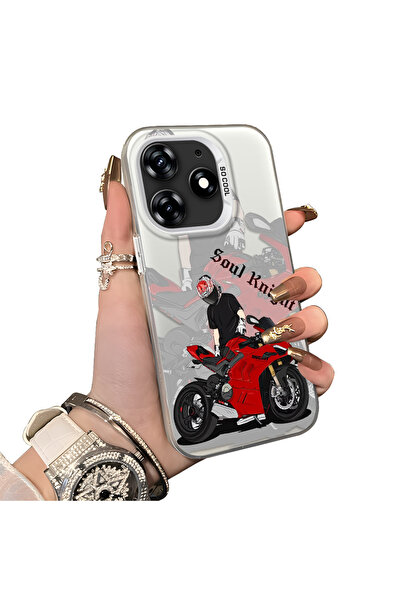 ucuc حافظة تكنو سبارك 10 برو 4G متوافقة مع الحافة السيليكونية الصلبة والظهر ا...