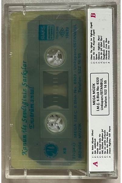 RAKS MÜZİK YAPIM Songs We Love with the Law Instrumental Cassette