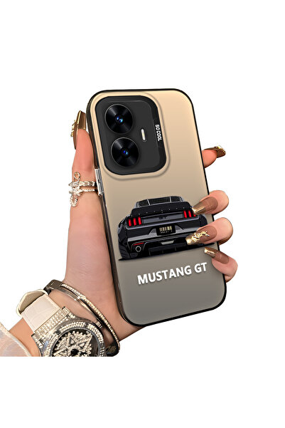 ucuc حافظة مضادة للسقوط من السيليكون المتوافقة مع هاتف Realme C55، بتصميم سيا...