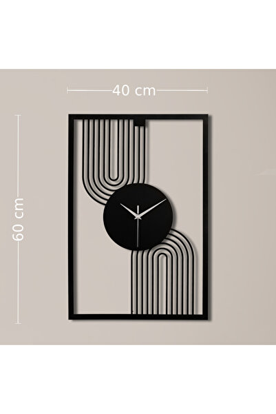 Viya Art Decor Modern Tasarım Metal Dekoratif Duvar Saati
