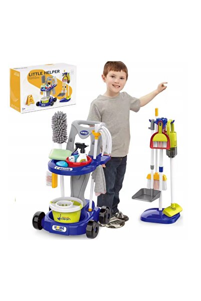 Matadi Little Helper children's cleaning set, with stroller, upright vacuum c...