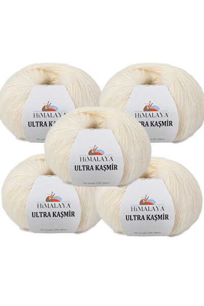 Himalaya 5 Adet Ultra Kaşmir %25 Alpaca Yün 50 Gr 175 m