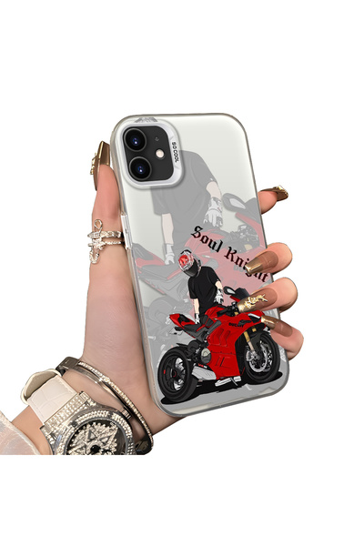 ucuc iPhone 11 Compatible Silicone Edge Hard Back Anti-Fall Case Racing Car S...