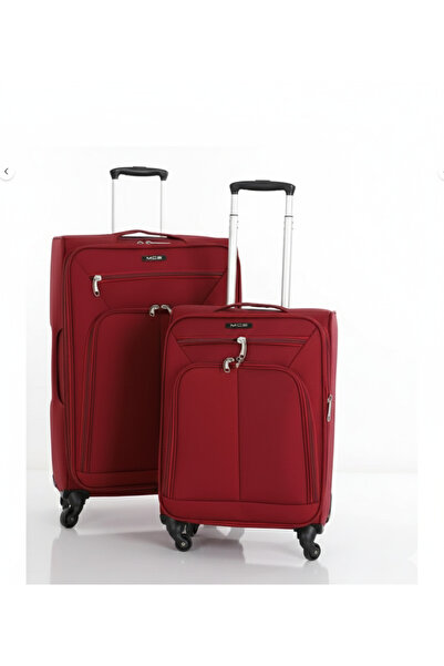 MÇS Lüx Kumaş 2'li Valiz Seti Orta & Küçük V116