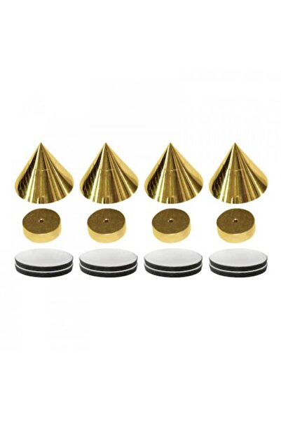 Dynavox Sub Watt Speaker Spike Support, Set of 4, Gold Color