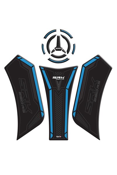 Redline Grafik RKS SRK 250 RS Siyah Mavi Tank Pad