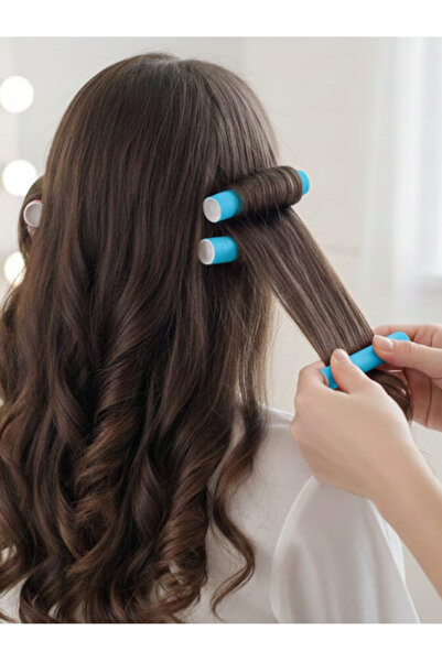 SOSYETEZGAHI 5'li Saç Şekillendirici Bigudi Isısız Saç Bukle Şekillendirici B...