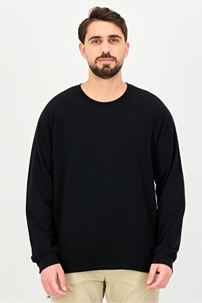 90 Degree By Reflex Men Sportswear Fit Long Sleeve Outdoor T-Shirt, Black