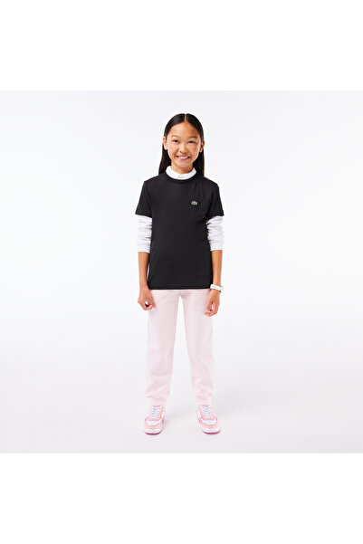 Lacoste Çocuk Bisiklet Yaka Siyah T-Shirt