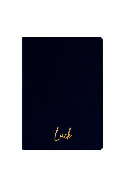 Kum Yayınevi Luck Notebook - Linen Hard Cover - Lined 192 Pages – 15X21.3Cm -...