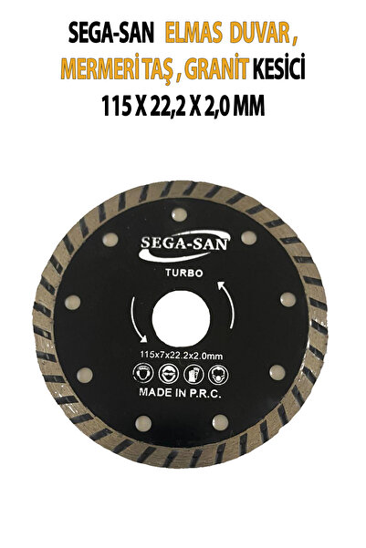 SEGASAN Elmas Mermer, Duvar,Taş, Granit Kesici, Ağız, 115 Mm X 22.2 X 2.0 Mm ...