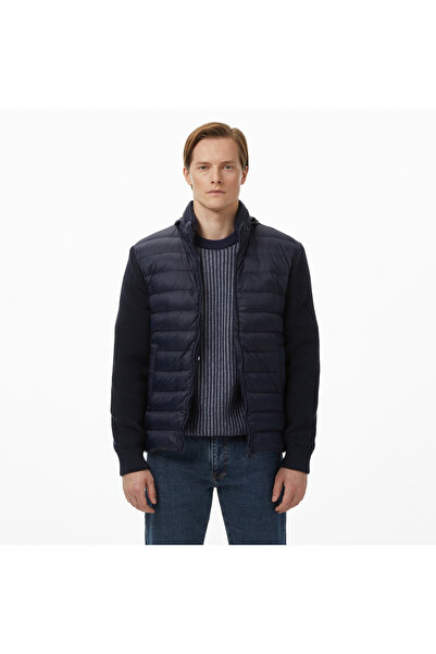 Lacoste Erkek Regular Fit Kapüşonlu Lacivert Mont