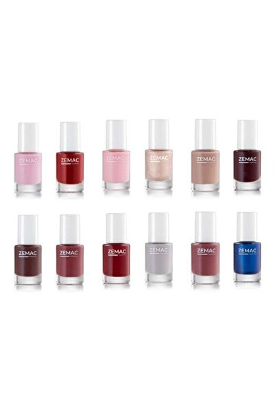 ZEMAC مجموعة طلاء أظافر مكونة من 12 قطعة – ألوان نيود، وتوت، وألوان جريئة