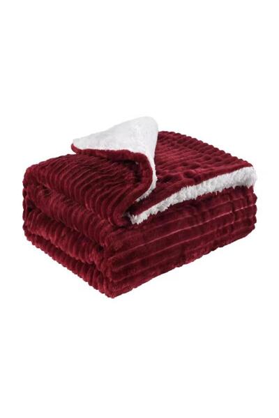 OEMarket Cocolino Fluffy Blanket with Striped Pattern, Furry, Thick, Double Bed, 200x230cm