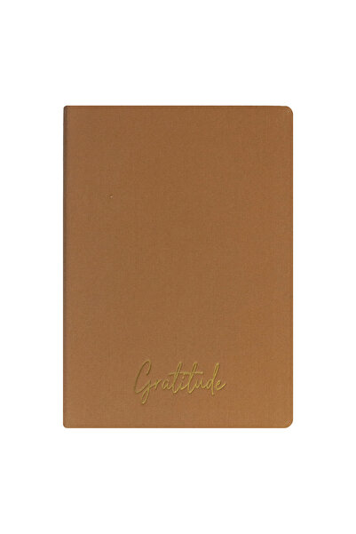 Kum Yayınevi Gratitude Notebook - Linen Hard Cover - Unlined 192 Pages – 15X2...