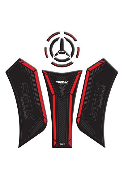 Redline Grafik RKS SRK 250 RS Siyah Kırmızı Tank Pad