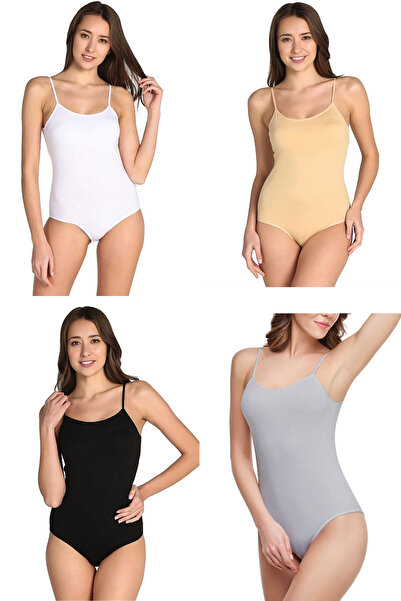 Hepsine Rakip 4-Piece Women's Rope Strap Oversized Hook Snap Fastener Body La...