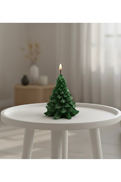 YILBAŞI NOEL ÇAM AĞACI MUM (YEŞİL)