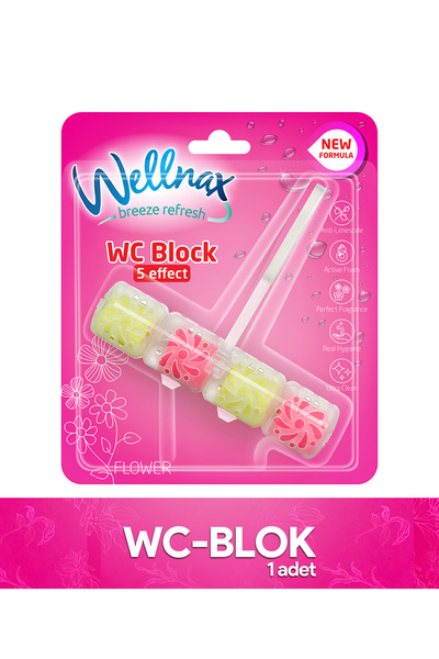 Wellnax breeze refresh ( 1 ADET ) WC Blok Çiçek – Yoğun Köpük Etkisi, Serin K...