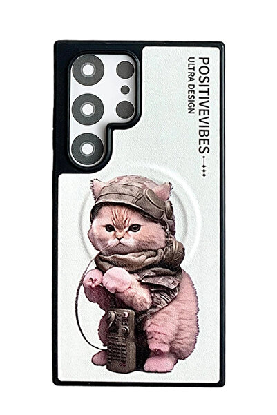 Joko 1613923747 غطاء سامسونج جالاكسي S24 الترا فن ماج سيف (162339) - أبيض