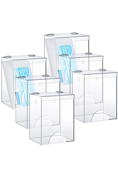 Slasa موزع شبك شعر أكريليك مكون من 6 قطع، وحدة تخزين أكريليك مثبتة على الحائط...