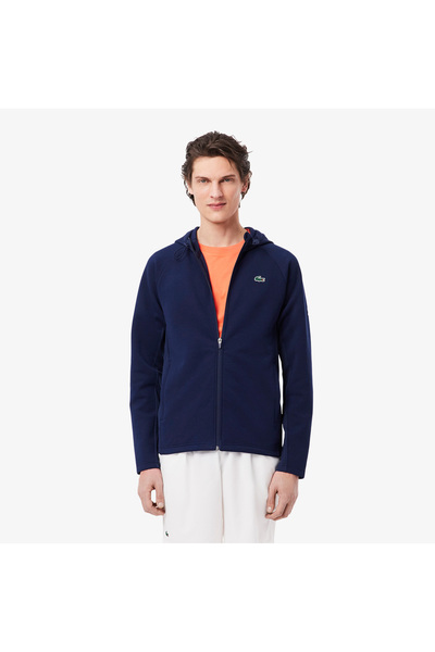 Lacoste Tennis x Novak Djokovic Erkek Regular Fit Fermuarlı Baskılı Lacivert Eşofman Takımı