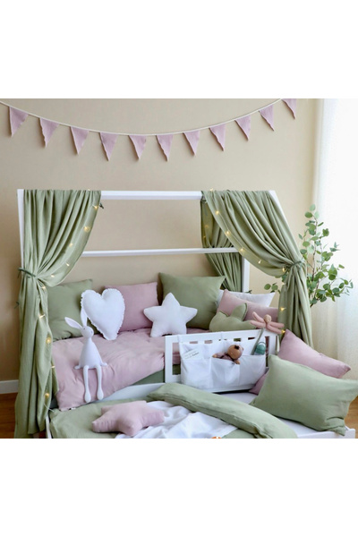 Hubb Müslin pamuk Cibinlik montessori yatak Cibinlik . Çocuk yatağı gölgelik ...