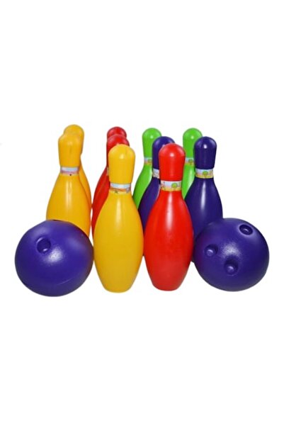 Huby Toys Joc de bowling pentru copii, 10 popice, 2 bile