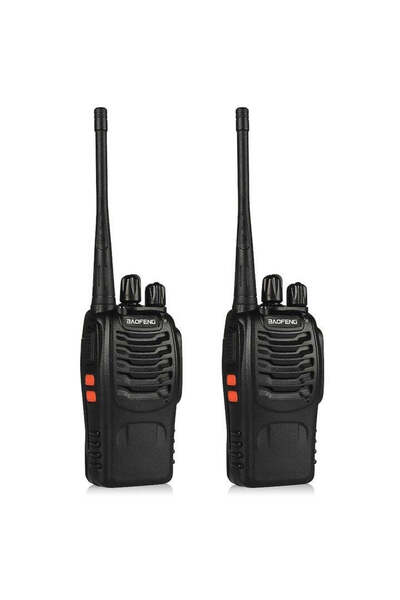 BAOFENG Set of 2 BF-888 S PMR Walkie Talkies 5W Long Range