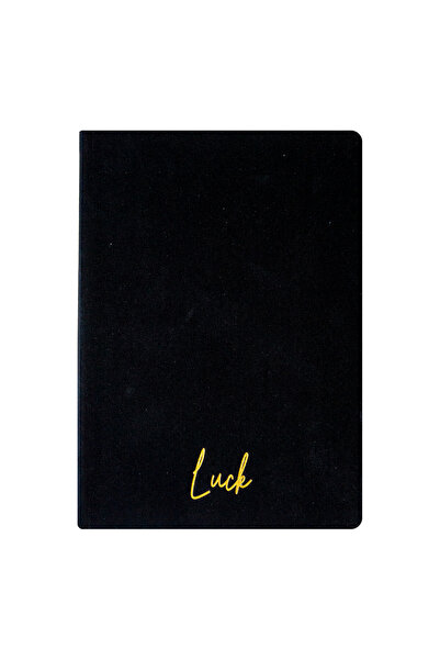 Kum Yayınevi Luck Notebook - Linen Hard Cover - Unlined 192 Pages – 15X21.3Cm...