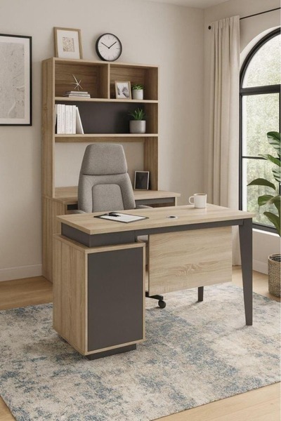 DEC59 مكتب عمل احترافي بالوان متعدده 100سم