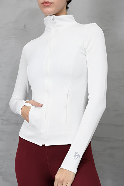 aselon Women's Sports Jacket with Zipper and Printed Model