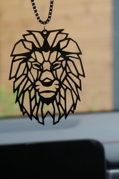 TASARIM ARABAM ATİKE ELİF AKIN Silver Lion Rearview Ornament
