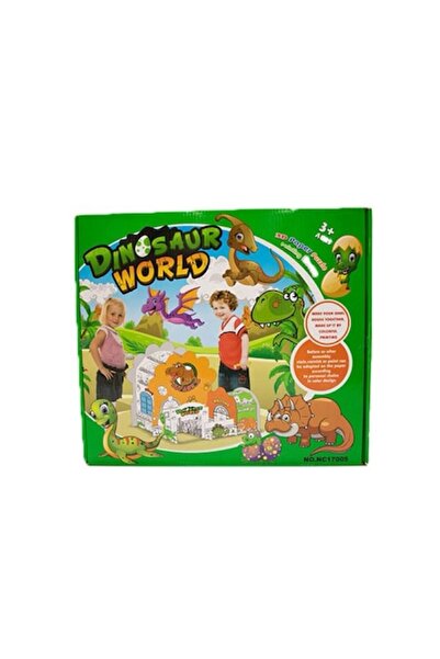 OEM 3D Dinosaur House Coloring Sheet Set