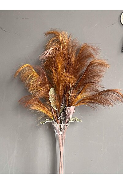 ROSSEV Kahve 3 Dal Pampas Yapay Çiçek