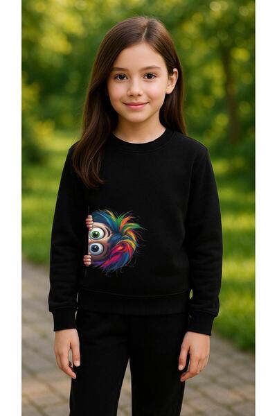playwear Hanorac de echipă SAKLI cu imprimeu pentru fete și băieți, cu guler ...
