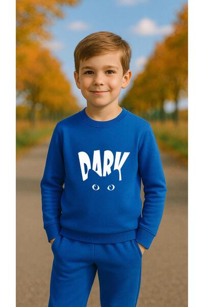 playwear Φούτερ ομάδας DARKK με στάμπα για κορίτσια και αγόρια, με λαιμόκοψη ...