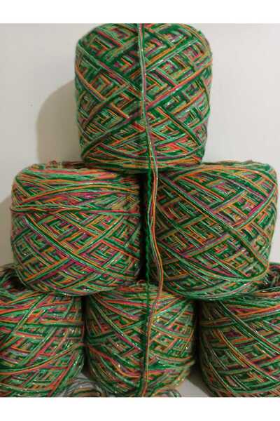 İPEK YÜN İPLİK DÜNYASI Ιταλικό Σαρίμ (Πολύχρωμο) Ασημί Μείγμα 100γρ